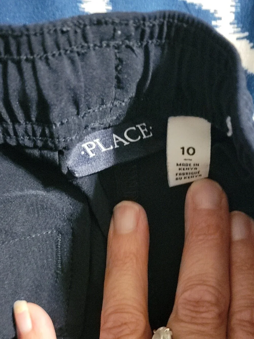 The Children's Place Navy Elastic-Waist Kids Joggers Size 10
